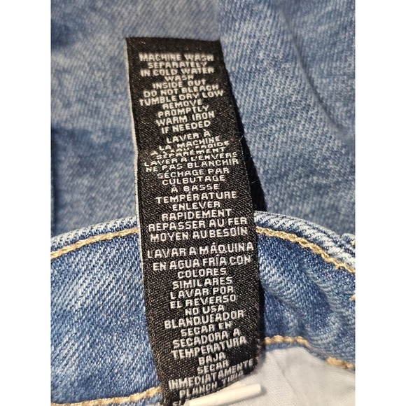 kendall & kylie jeans womens size 1/25 the icon straight high rise distressed - Picture 12 of 15